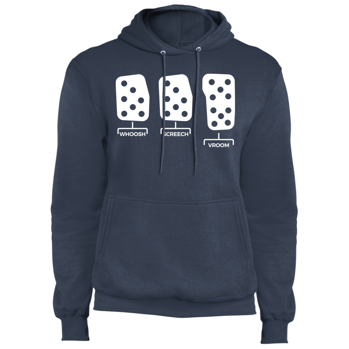 Whoosh Screech Vroom Manual Stick Shift Boosted  Pullover Hoodie