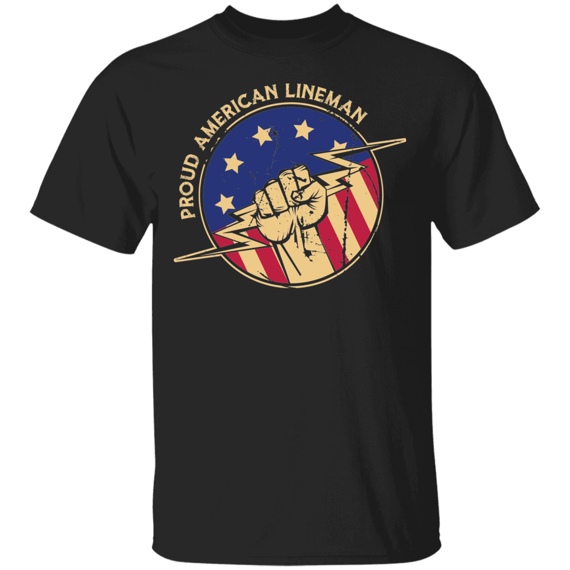 Proud American Lineman T-Shirt