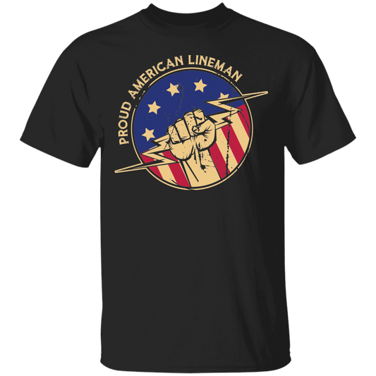 Proud American Lineman T-Shirt