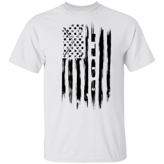Golf Golfing American Flag T-Shirt