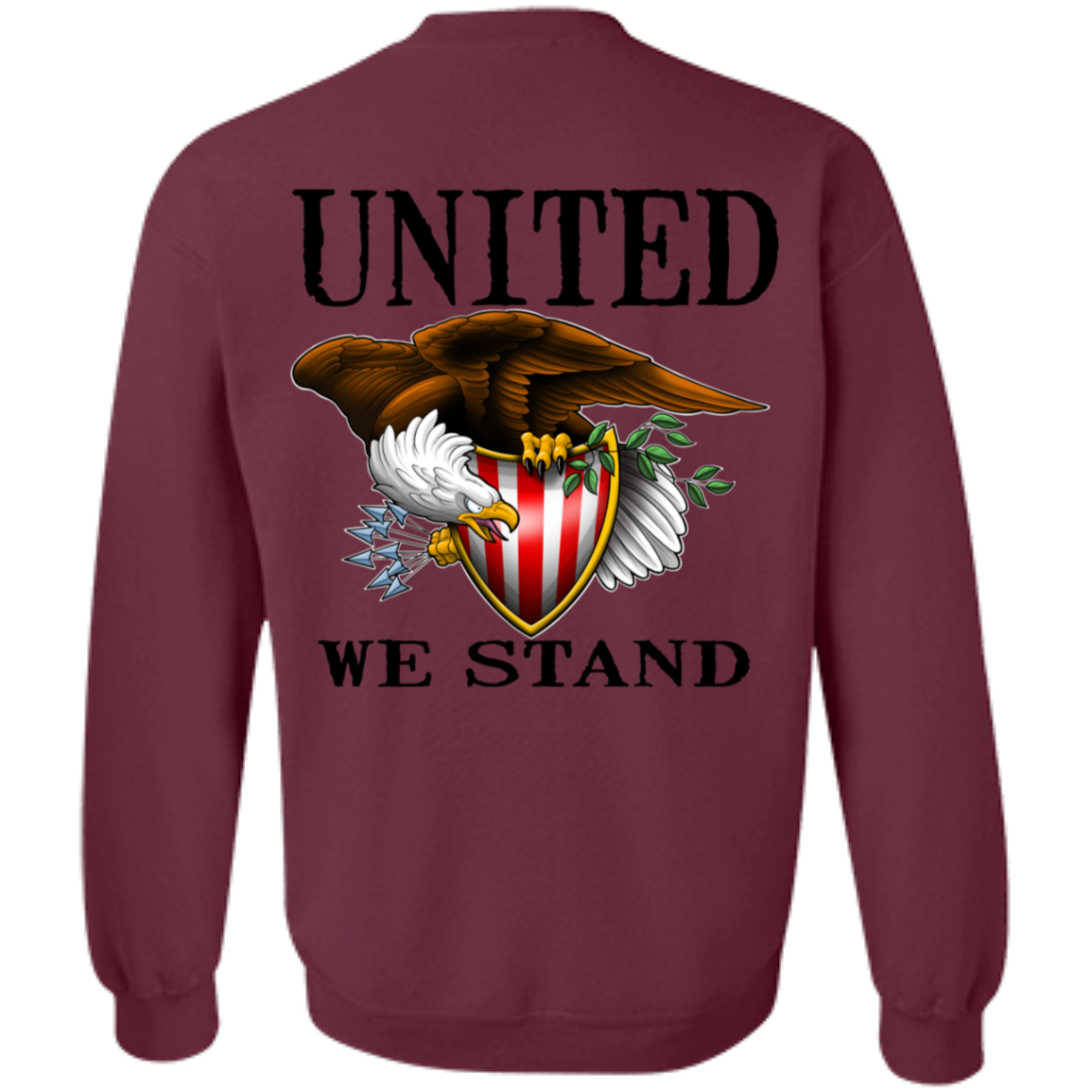 We the People United We Stand Double Sided Crewneck Sweatshirt