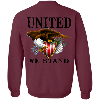 We the People United We Stand Double Sided Crewneck Sweatshirt