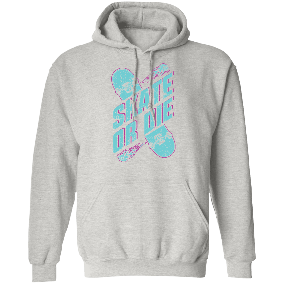 Skate Or Die Skateboarding Skateboard Pullover Hoodie