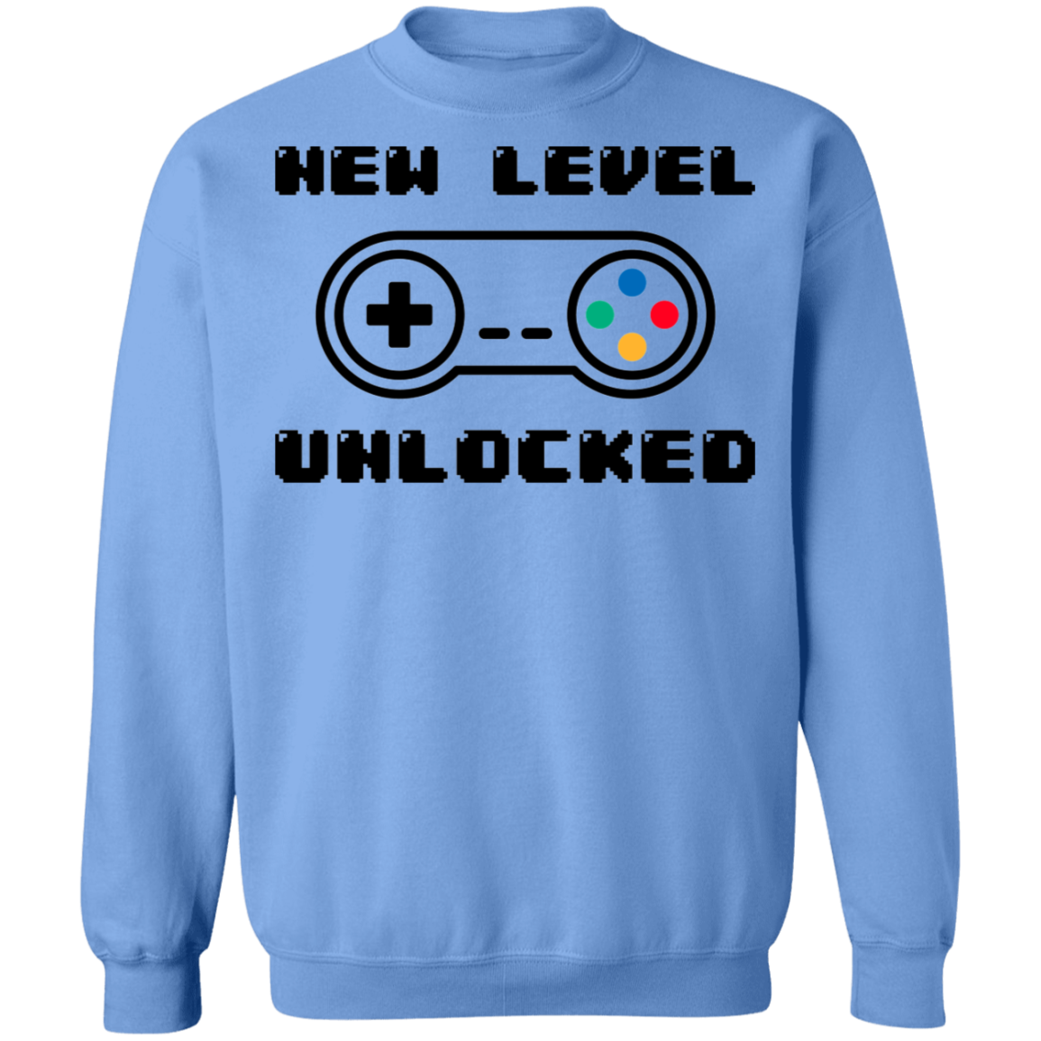 New Level Unlocked Gaming Crewneck Sweatshirt