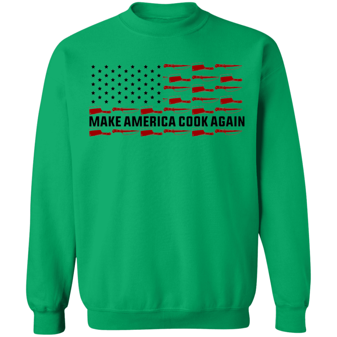 Make America Cook Again American Flag Chef Crewneck Sweatshirt