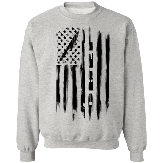 Chef Cook Culinary American Flag Crewneck Sweatshirt