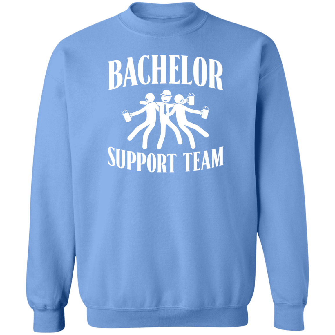 Bachelor Party Funny Support Team Crewneck  Sweatshirt
