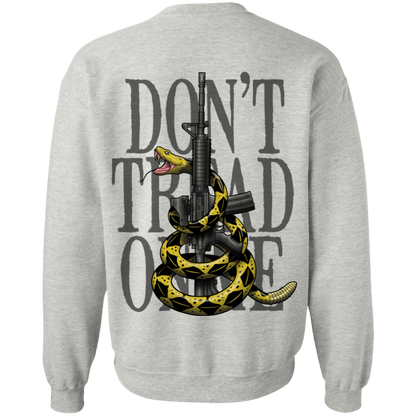 Patriot Don't Tread on Me Gadsden Flag Double Sided Crewneck Sweatshirt