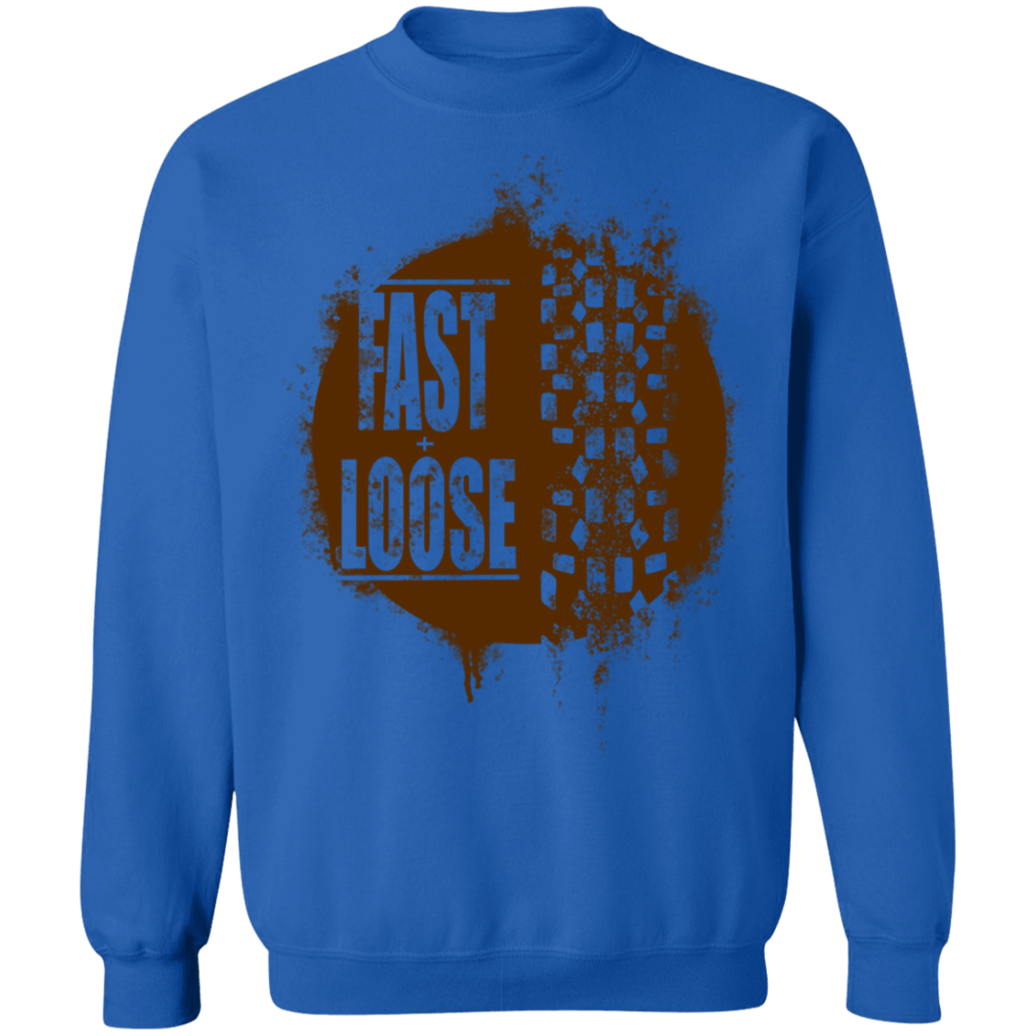 Fast and Loose Mountain Bike Riding Crewneck Sweatshirt