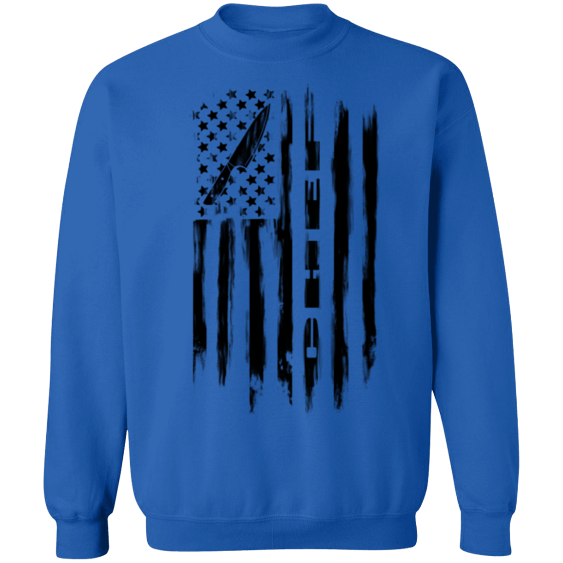 Chef Cook Culinary American Flag Crewneck Sweatshirt
