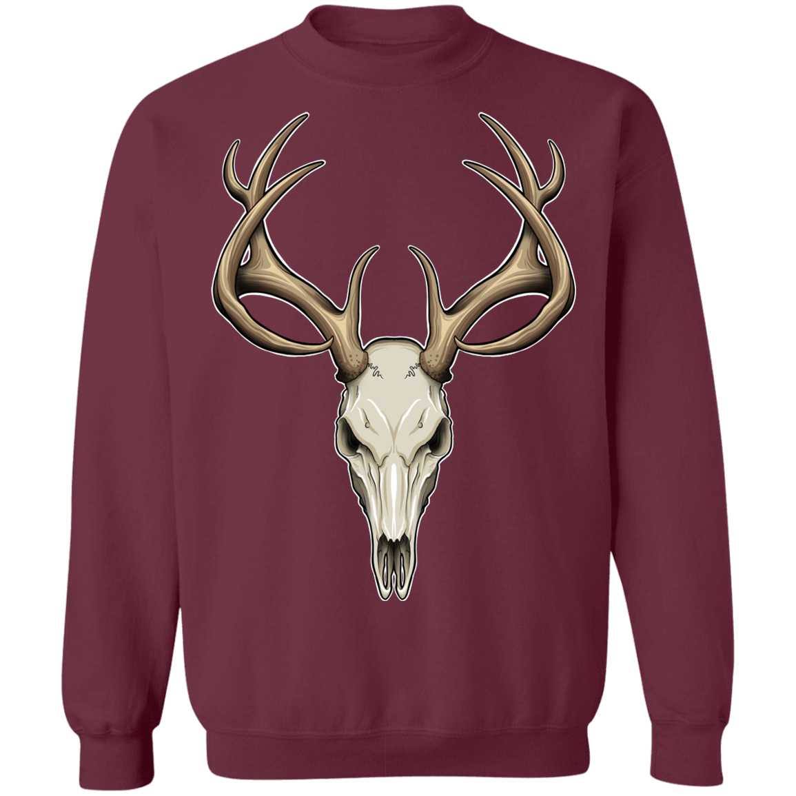 Hunting Deer Skull Crewneck Sweatshirt