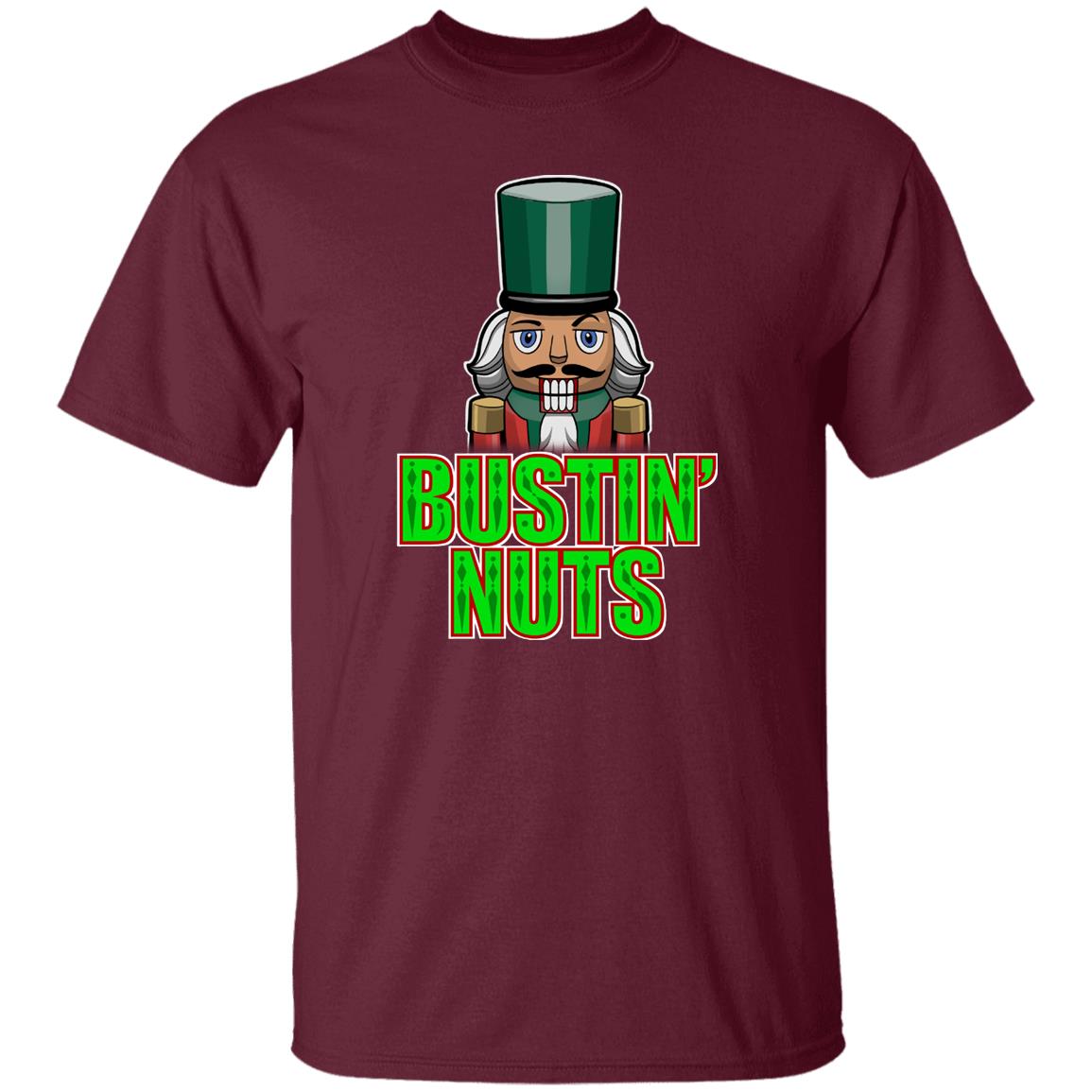 Bustin' Nuts Nutcracker Funny Christmas T-Shirt