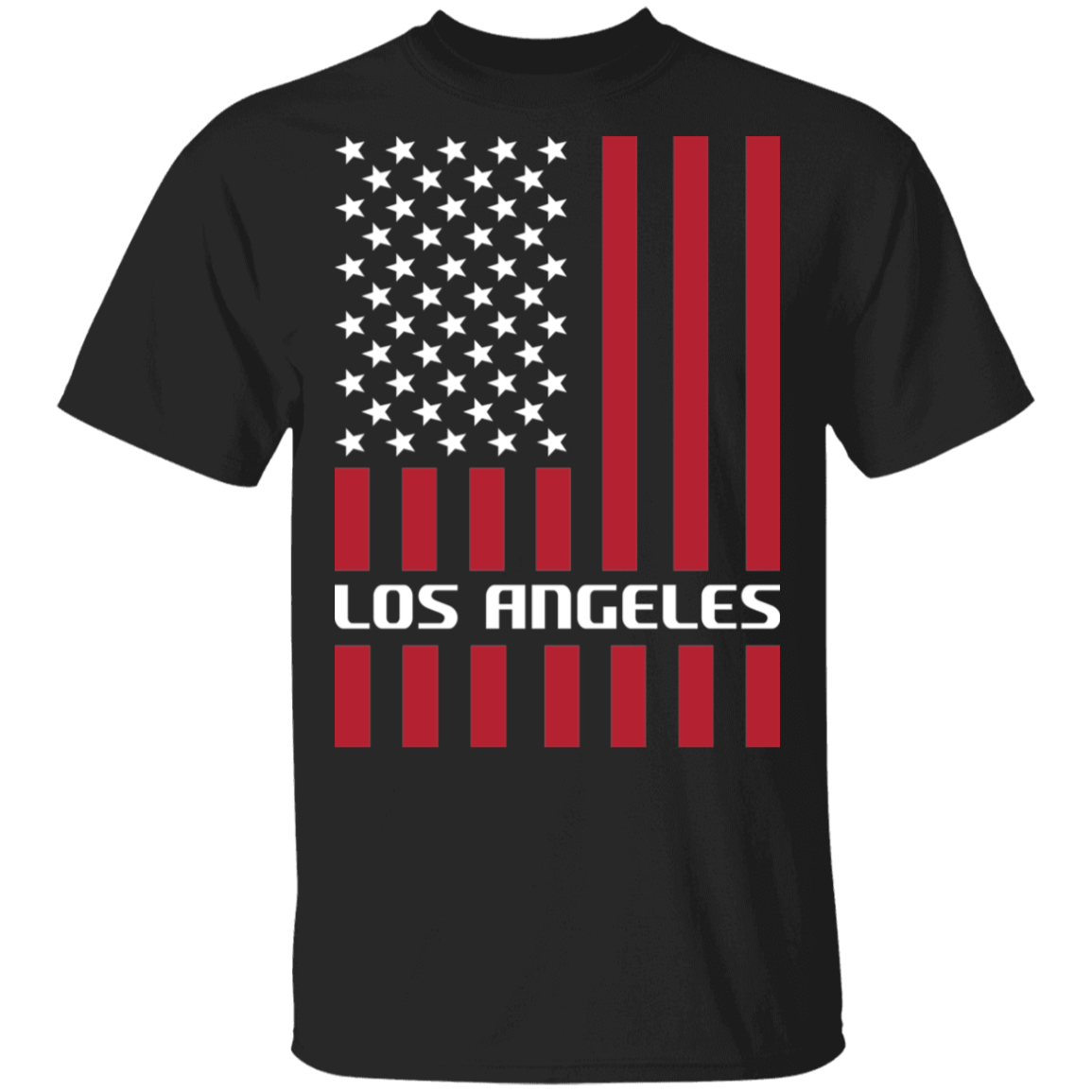Los Angeles American Flag USA T-Shirt