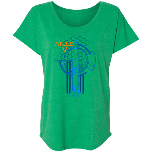 Atlas V Space Rocket Women's Dolman Sleeve