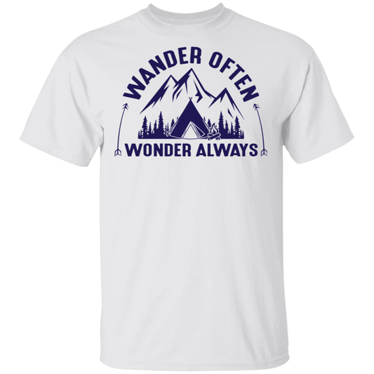 Wander Often Wonder Always Camping Outdoor T-Shirt