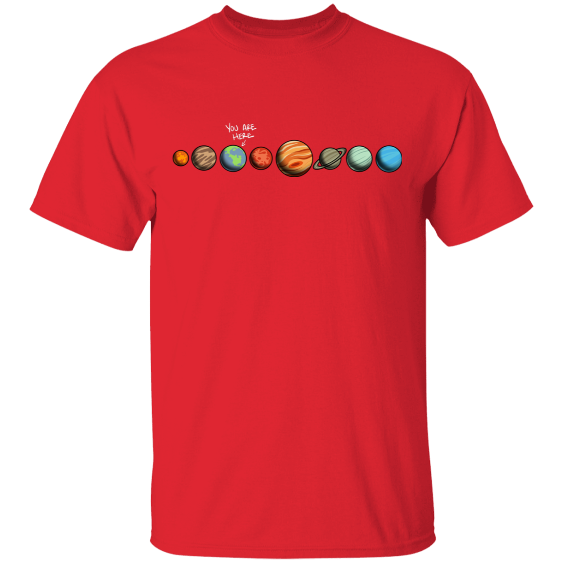 Men's Space Earth You Are Here T-Shirt