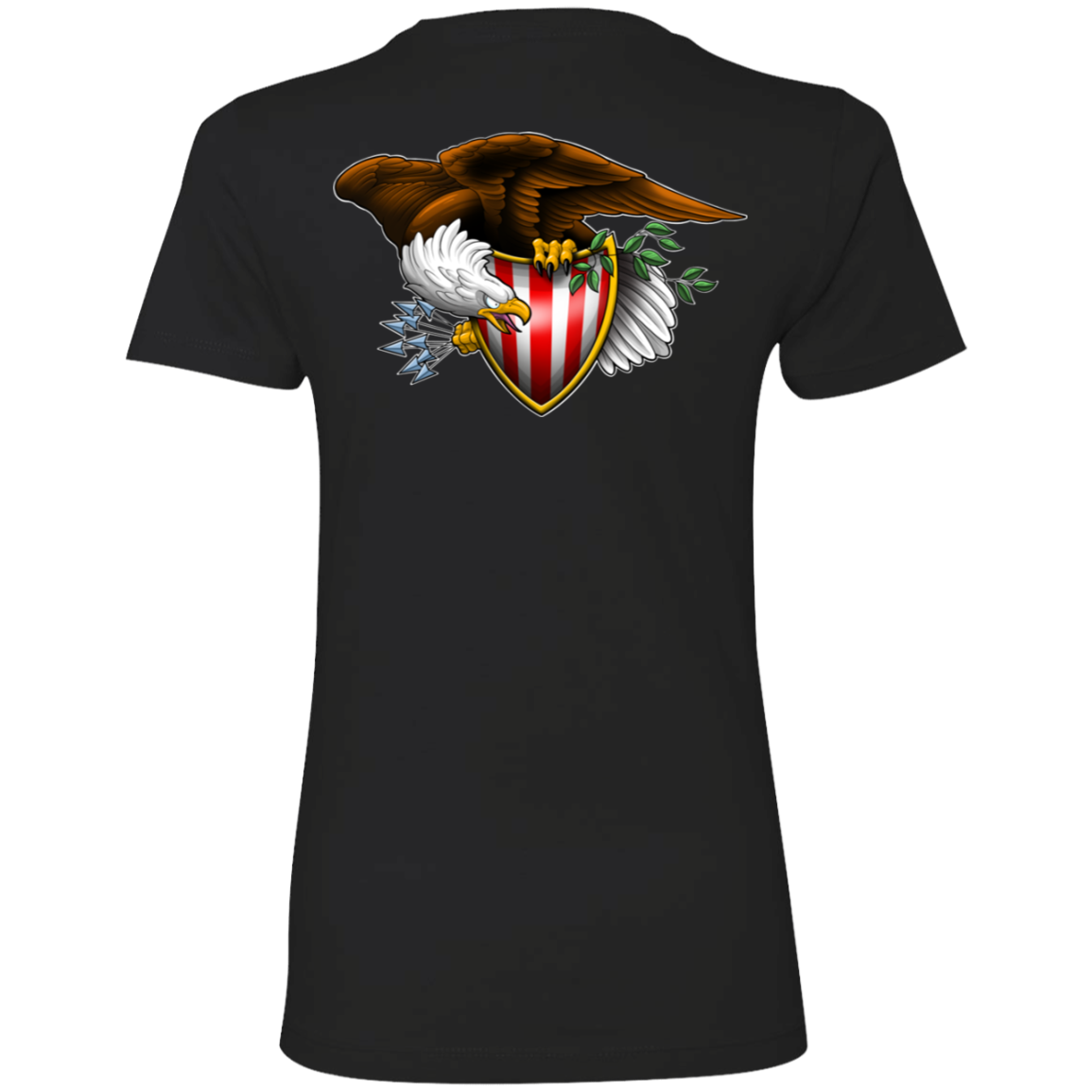 Patriot American Bald Eagle Women's Double Sided Boyfriend T-Shirt