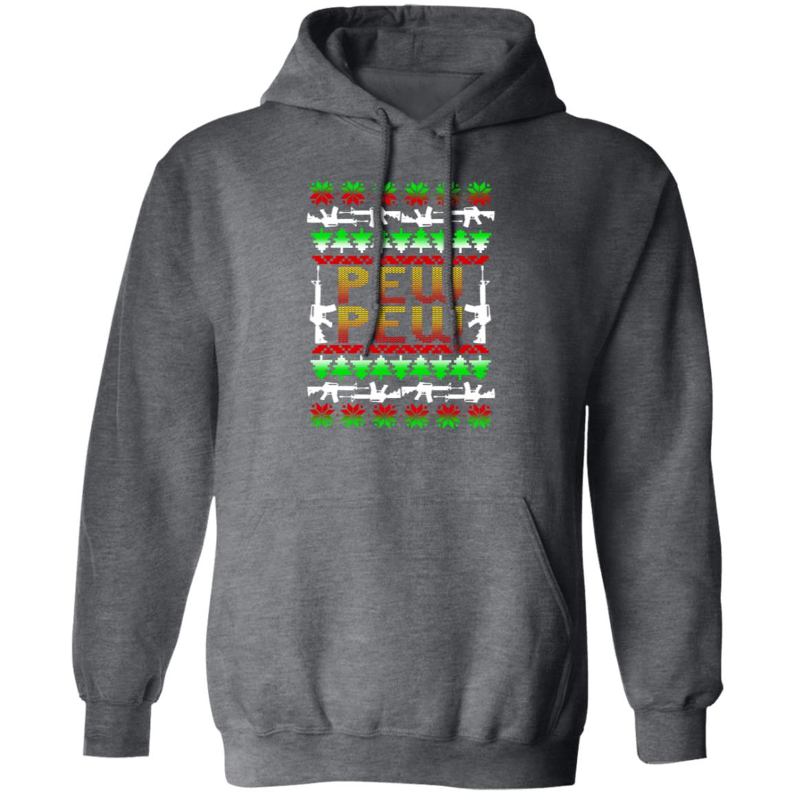Pew Pew Gun Christmas Pullover Hoodie