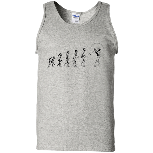 Evolution of Man Golfing Funny Tank Top