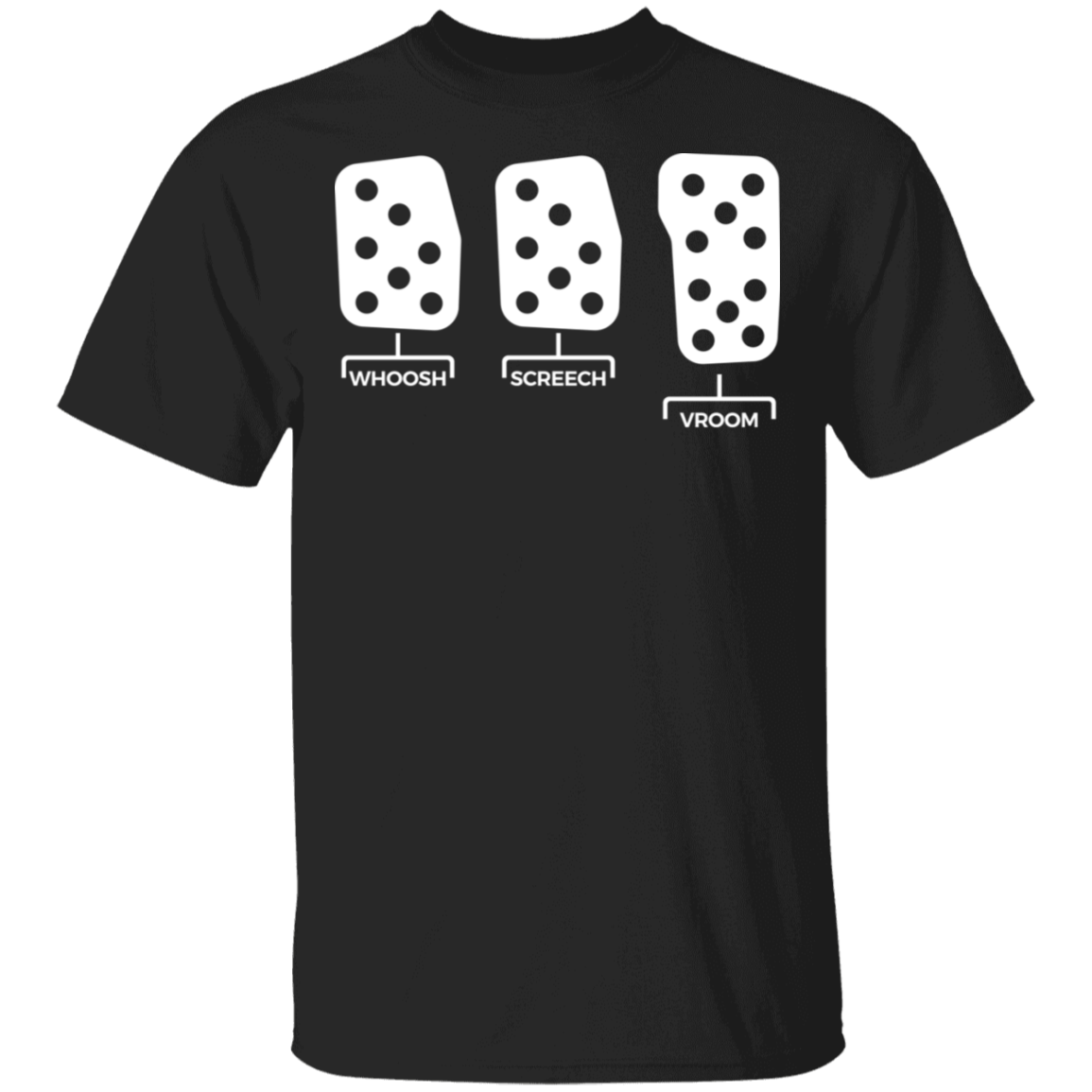 Whoosh Screech Vroom Boosted Manual Stick Shift T-Shirt