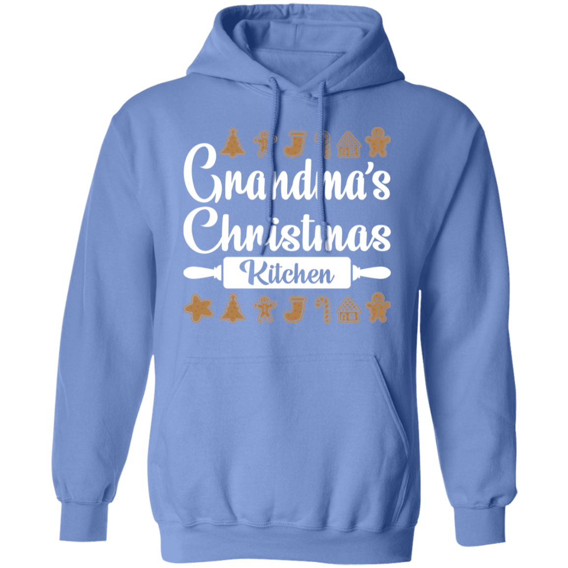 Grandma's Christmas Kitchen Gingerbread Cookies Pullover Hoodie