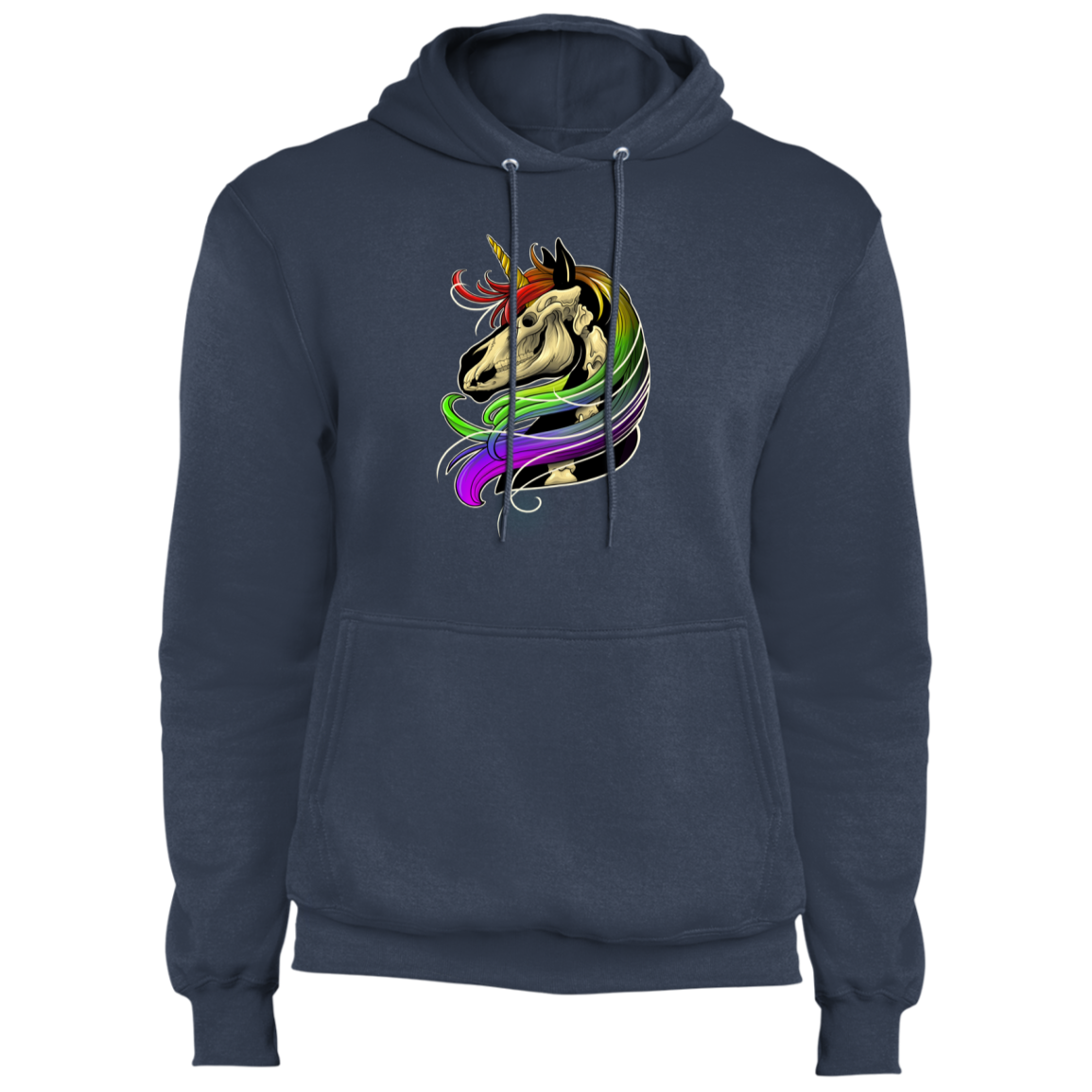 Rainbow Skeleton Unicorn Pullover Hoodie