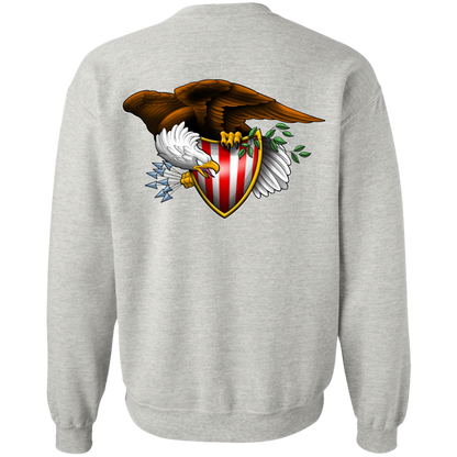 Patriot American Bald Eagle Double Sided Crewneck Sweatshirt
