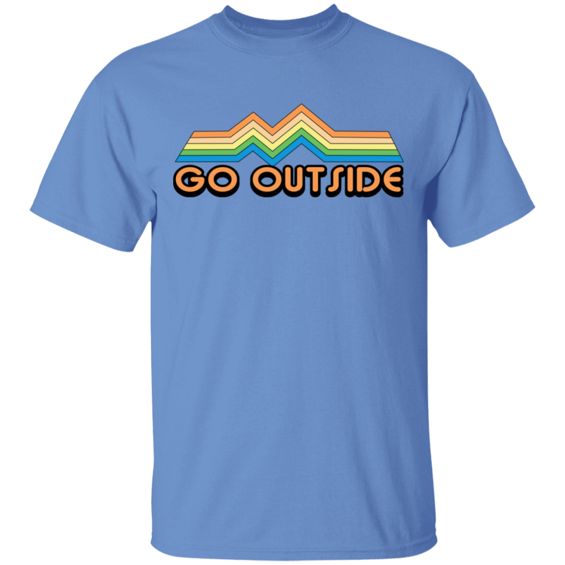 Go Outside Camping Nature Bright T-Shirt
