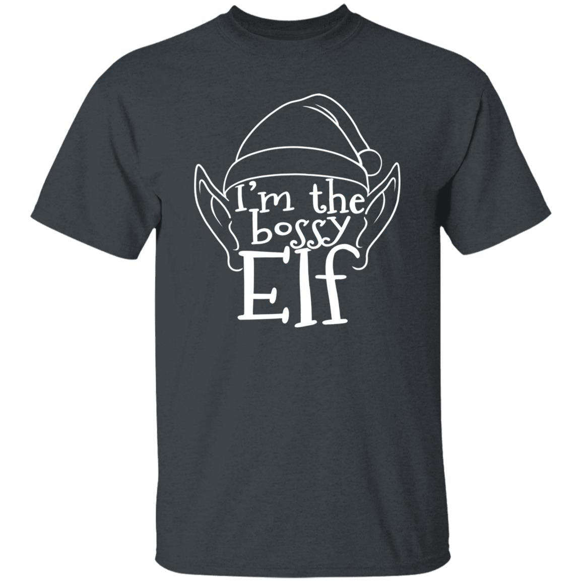 I'm The Bossy Elf Funny Christmas T-Shirt