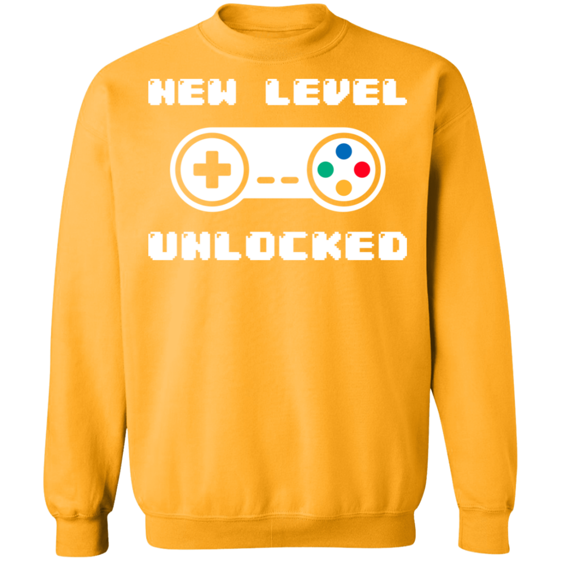 New Level Unlocked Gaming Crewneck Sweatshirt