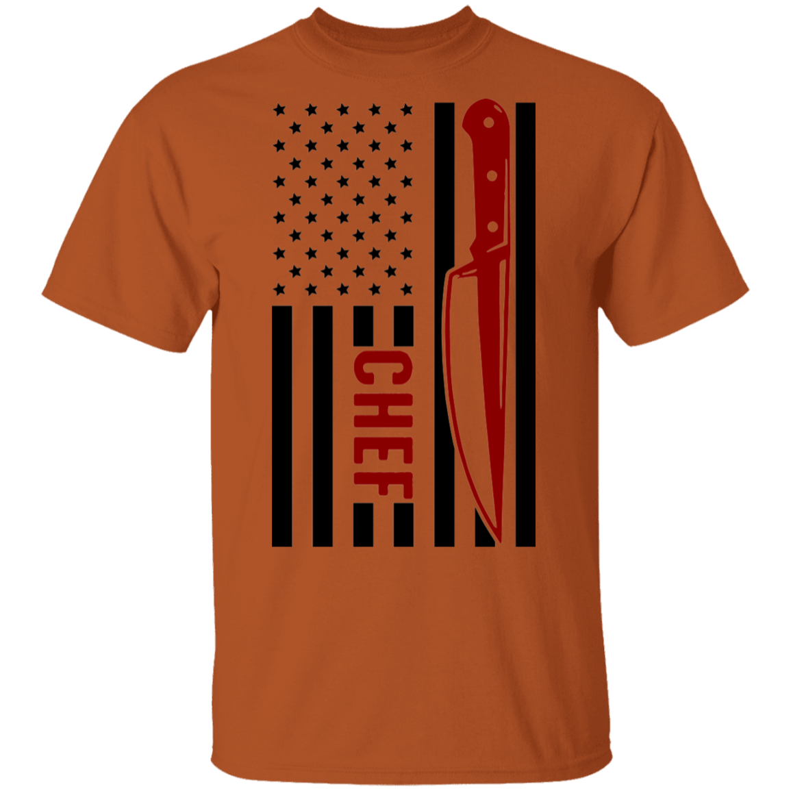 Chef American Flag Cooking T-Shirt