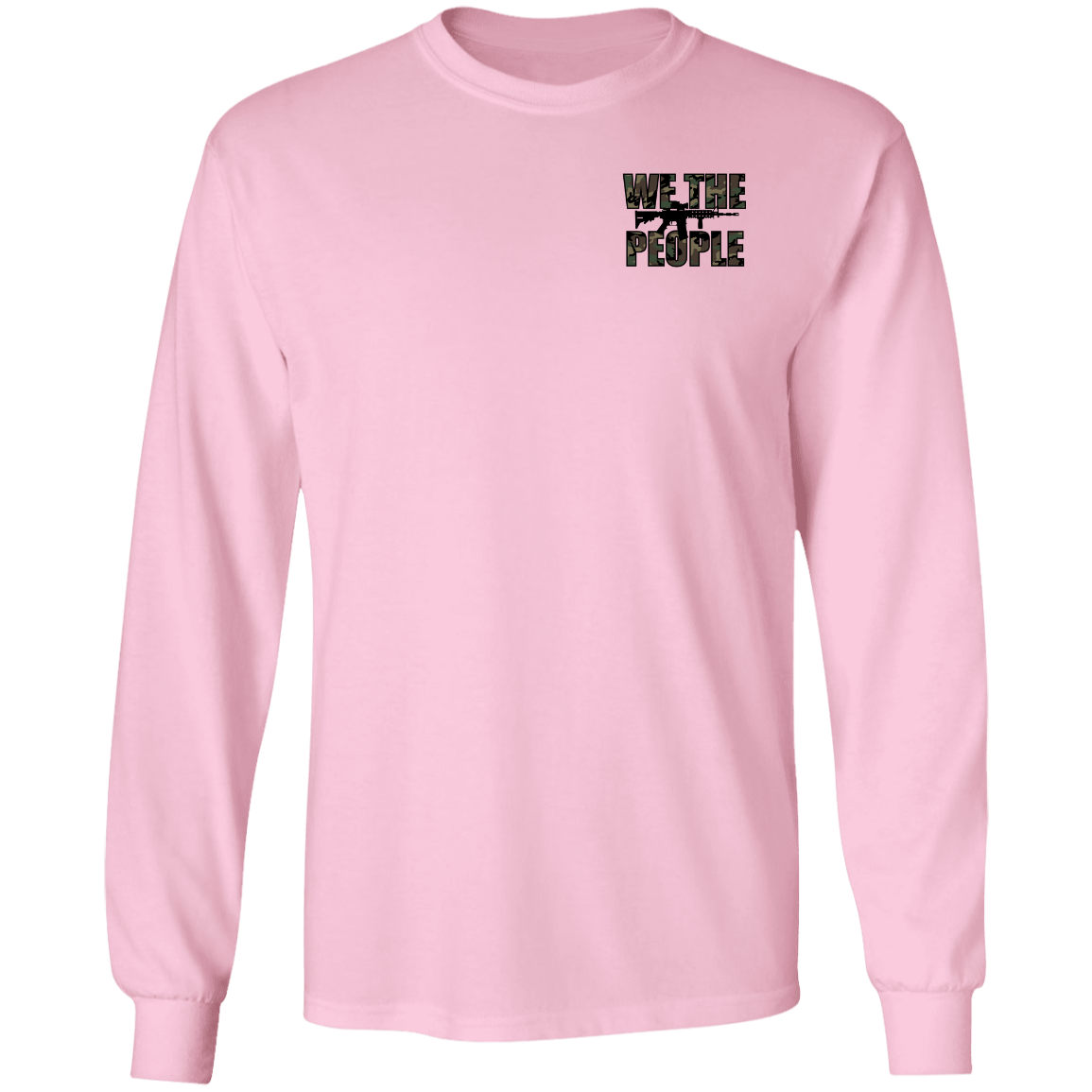 We the People Don't Tread on Me Gadsden Flag Double Sided Long Sleeve T-Shirt