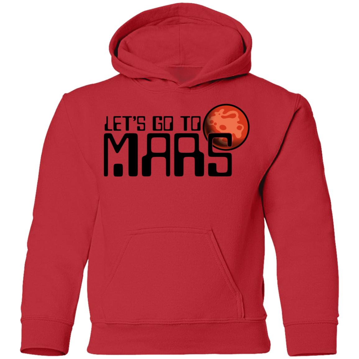 Youth Space Lets Go to Mars Pullover Hoodie