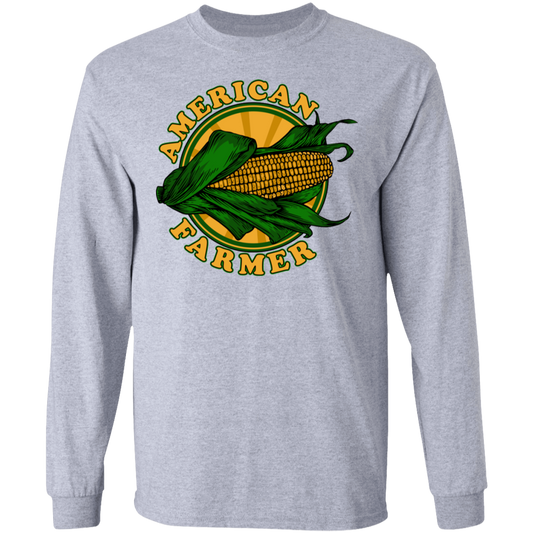 American Farmer Corn Husk Long Sleeve T-Shirt