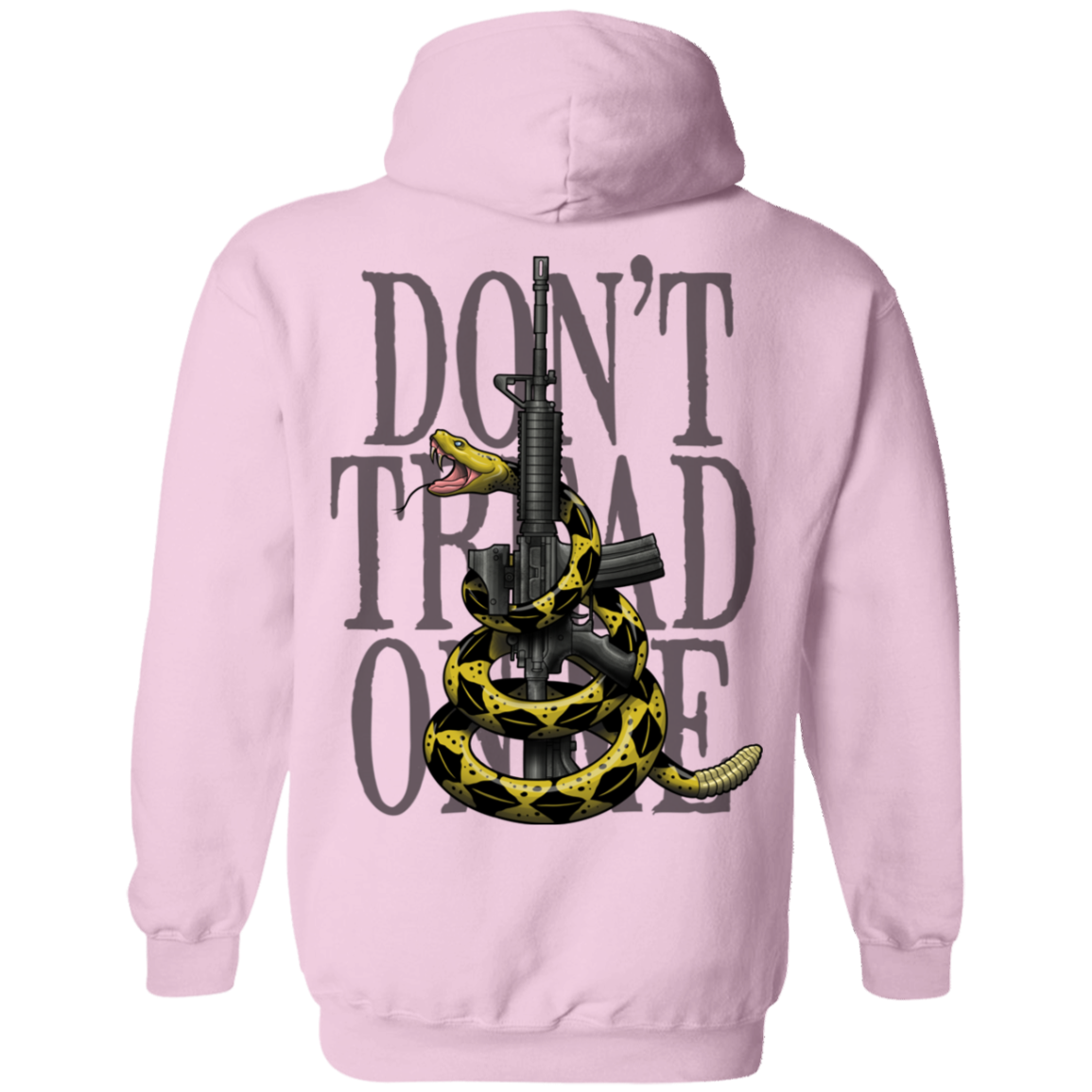 We the People Don't Tread on Me Gadsden Flag Double Sided Pullover Hoodie