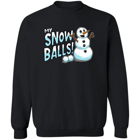 My Snow Balls Funny Snowman Christmas Crewneck Sweatshirt
