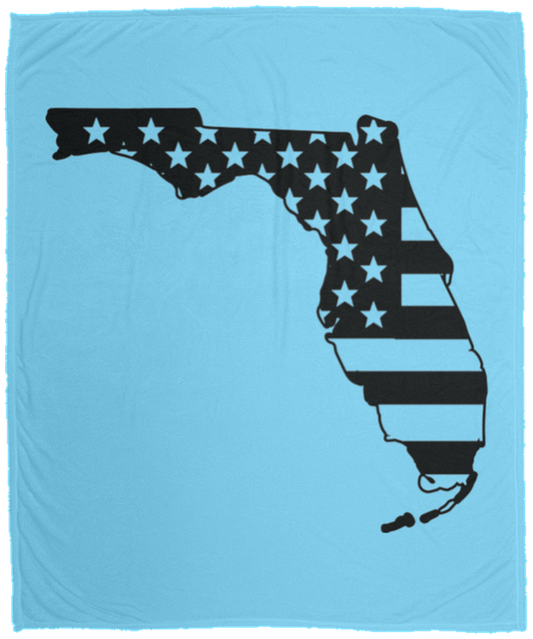 Florida American Flag State Fleece Blanket - 50x60