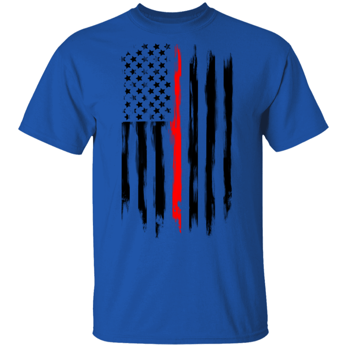 Firefighter Thin Red Line American Flag T-Shirt