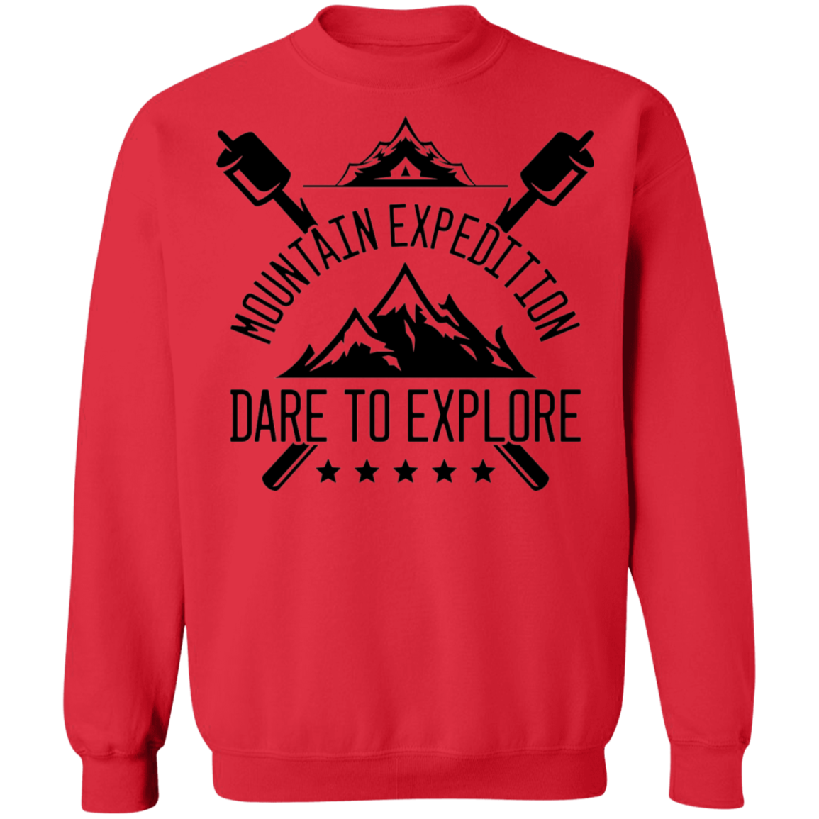 Mountain Expedition Dare to Explore Camping Crewneck Sweatshirt