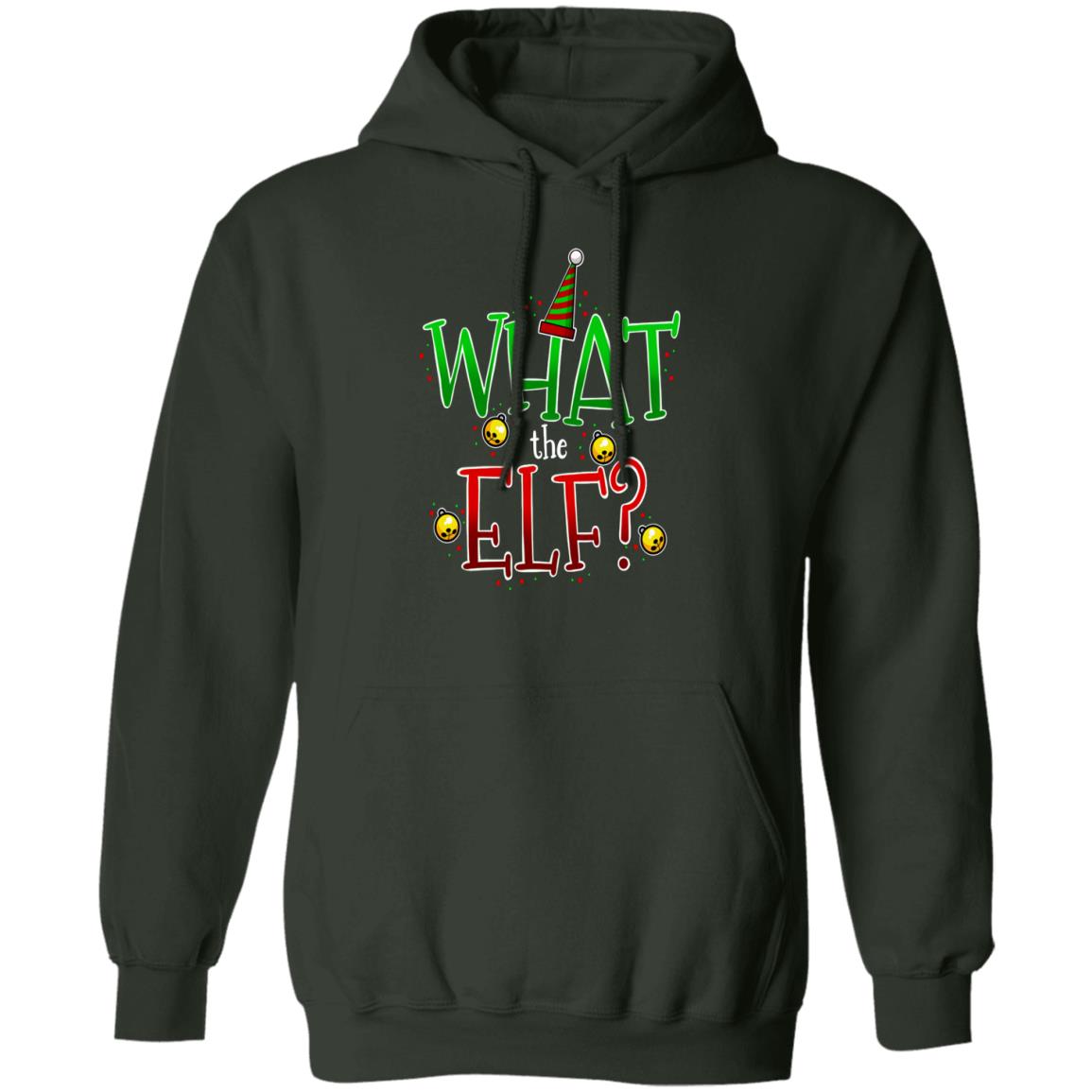 What the Elf? Funny Christmas Pullover Hoodie