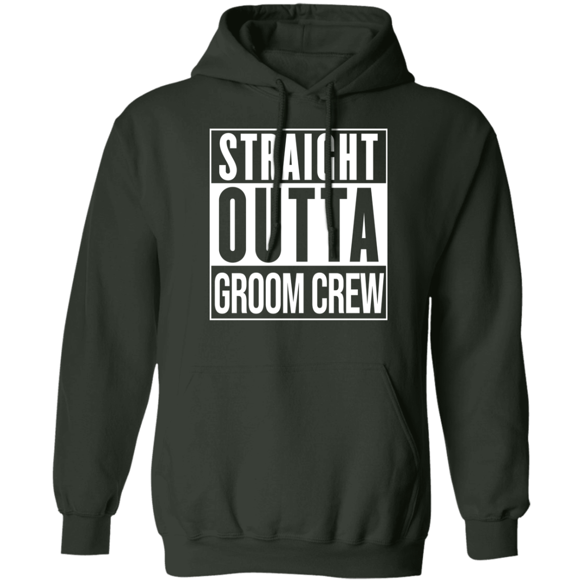 Straight Out of Groom Crew Hoodie