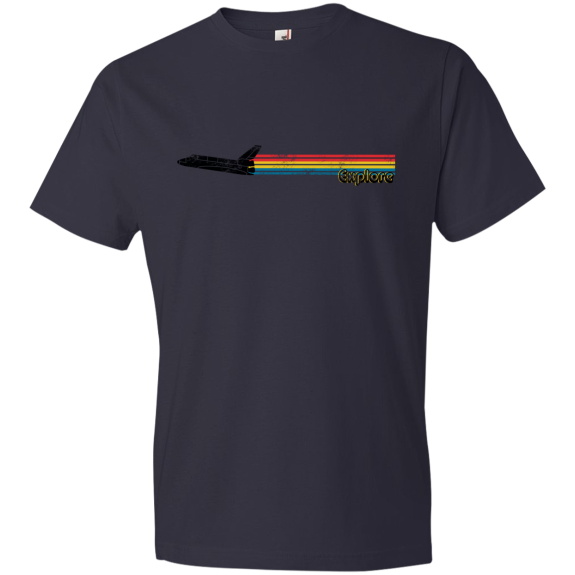 Youth Space Rocket Ship Explorer Lightweight T-Shirt