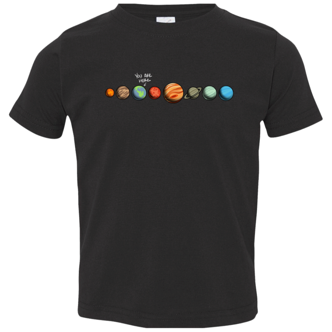 Toddler Space Earth You Are Here Jersey T-Shirt