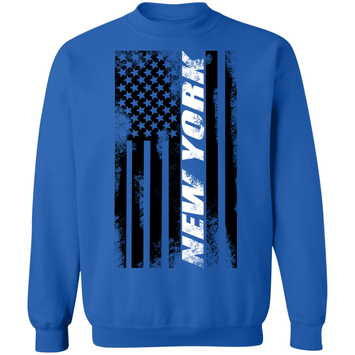 New York New York American Flag Crewneck Sweatshirt