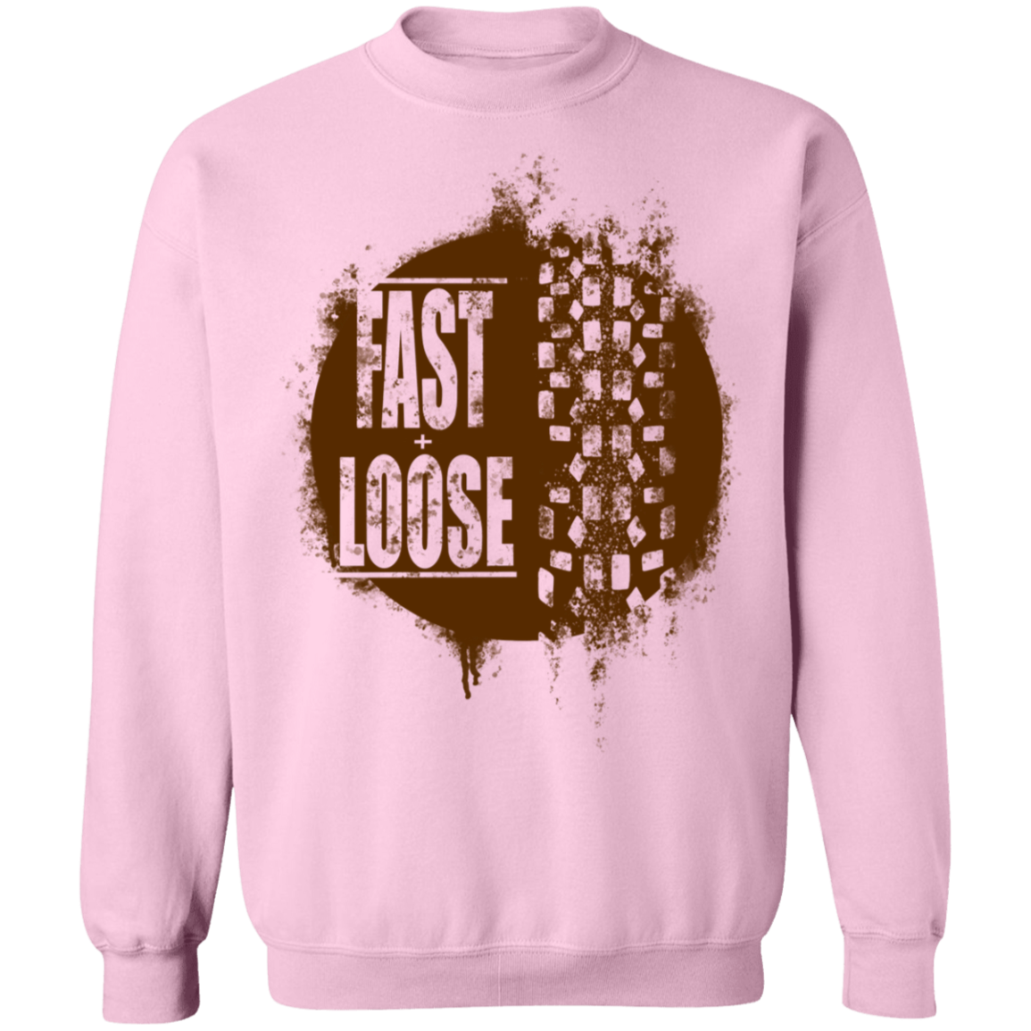 Fast and Loose Mountain Bike Riding Crewneck Sweatshirt