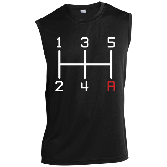 5-Speed Manual Stick Shift Sleeveless Performance T-Shirt