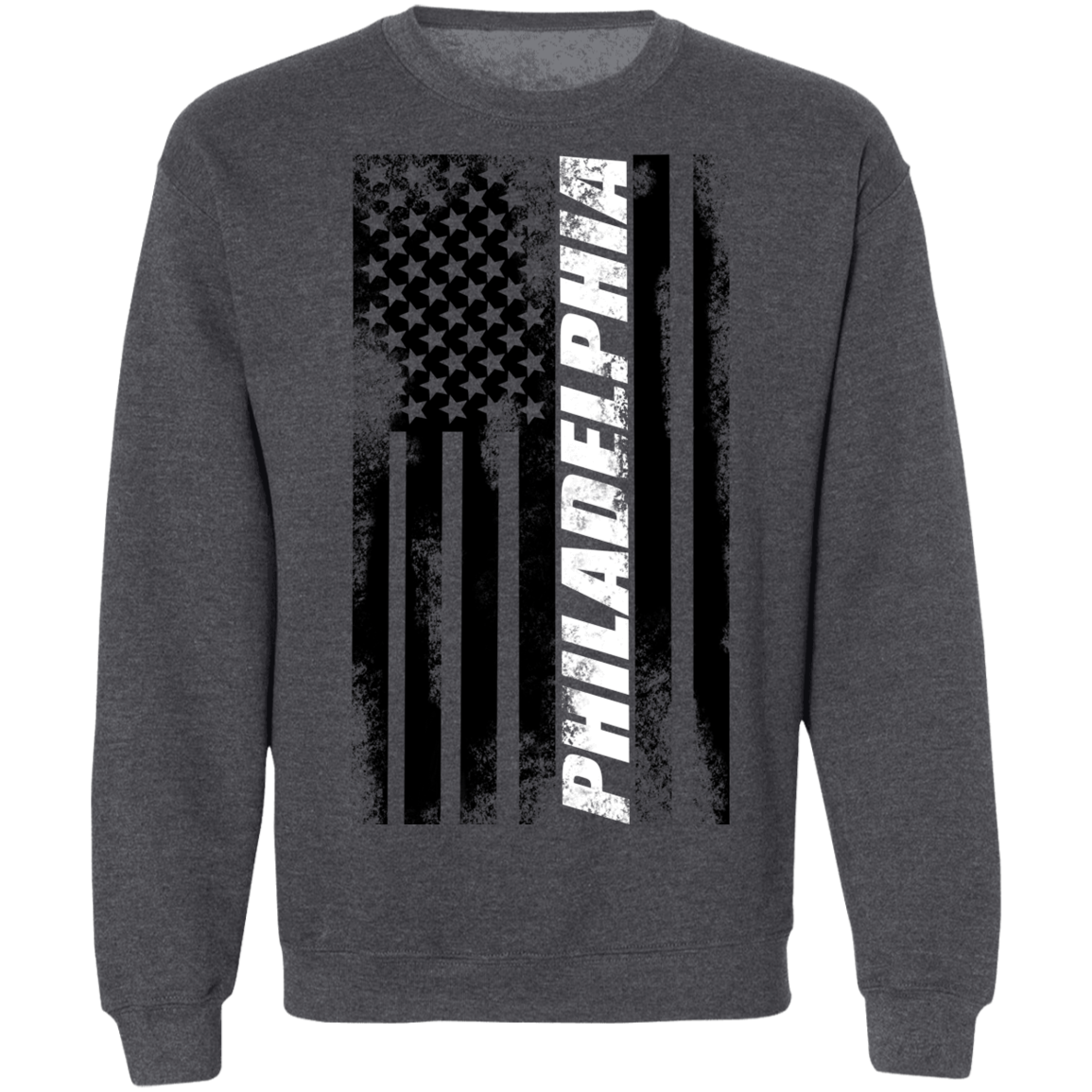 Philadelphia Pennsylvania American Flag Crewneck Sweatshirt