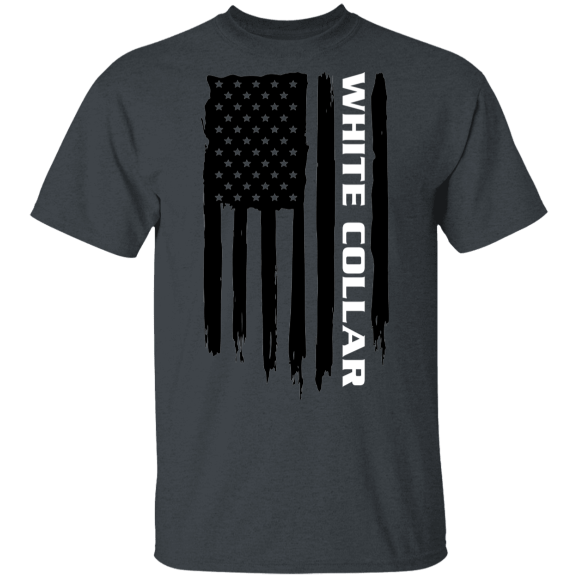 White Collar Worker American Flag T-Shirt