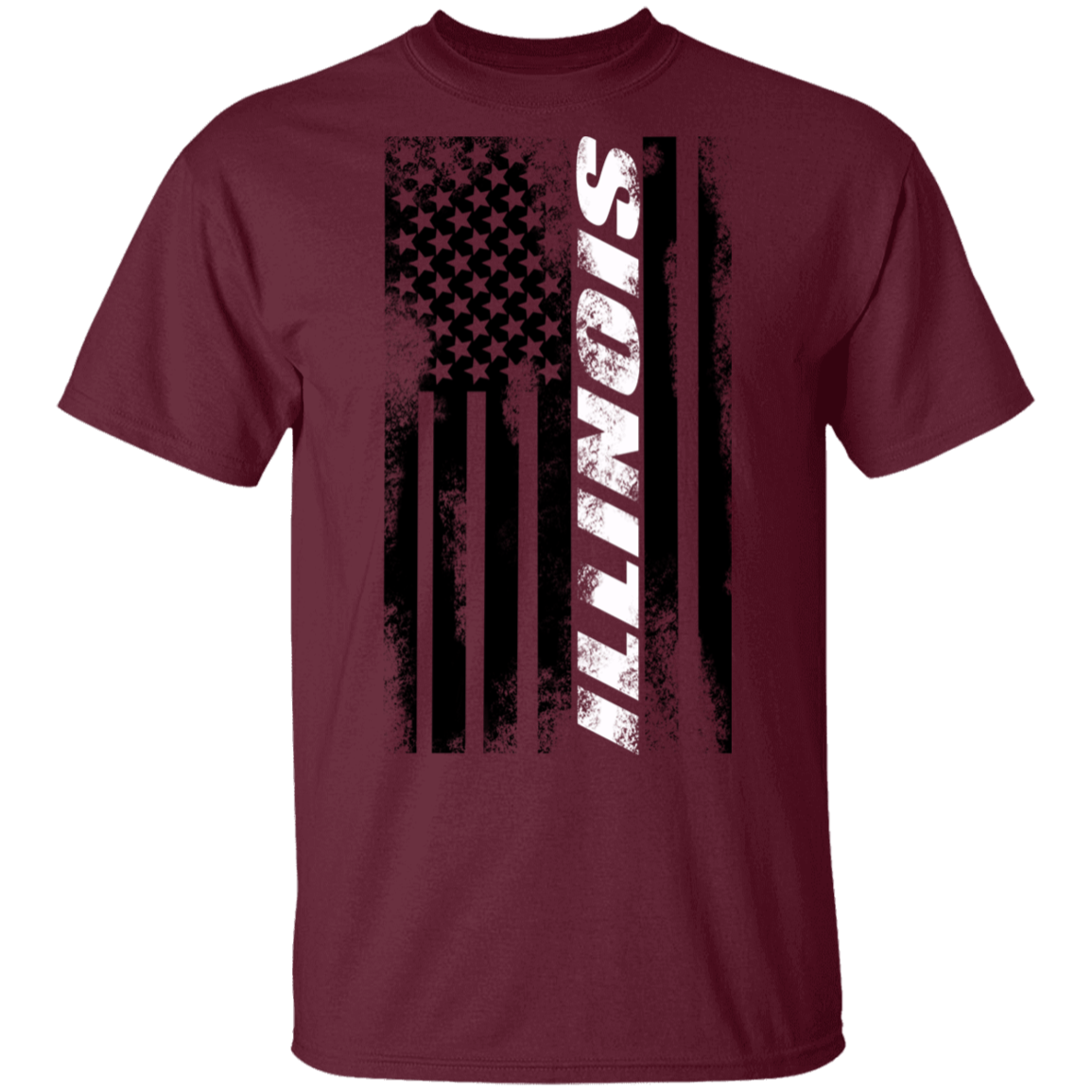 Illinois American Flag T-Shirt
