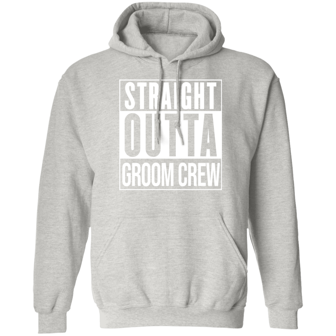 Straight Out of Groom Crew Hoodie